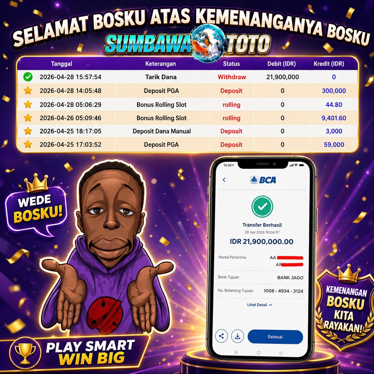 MENANG MAIN DI MAHJONG🔥