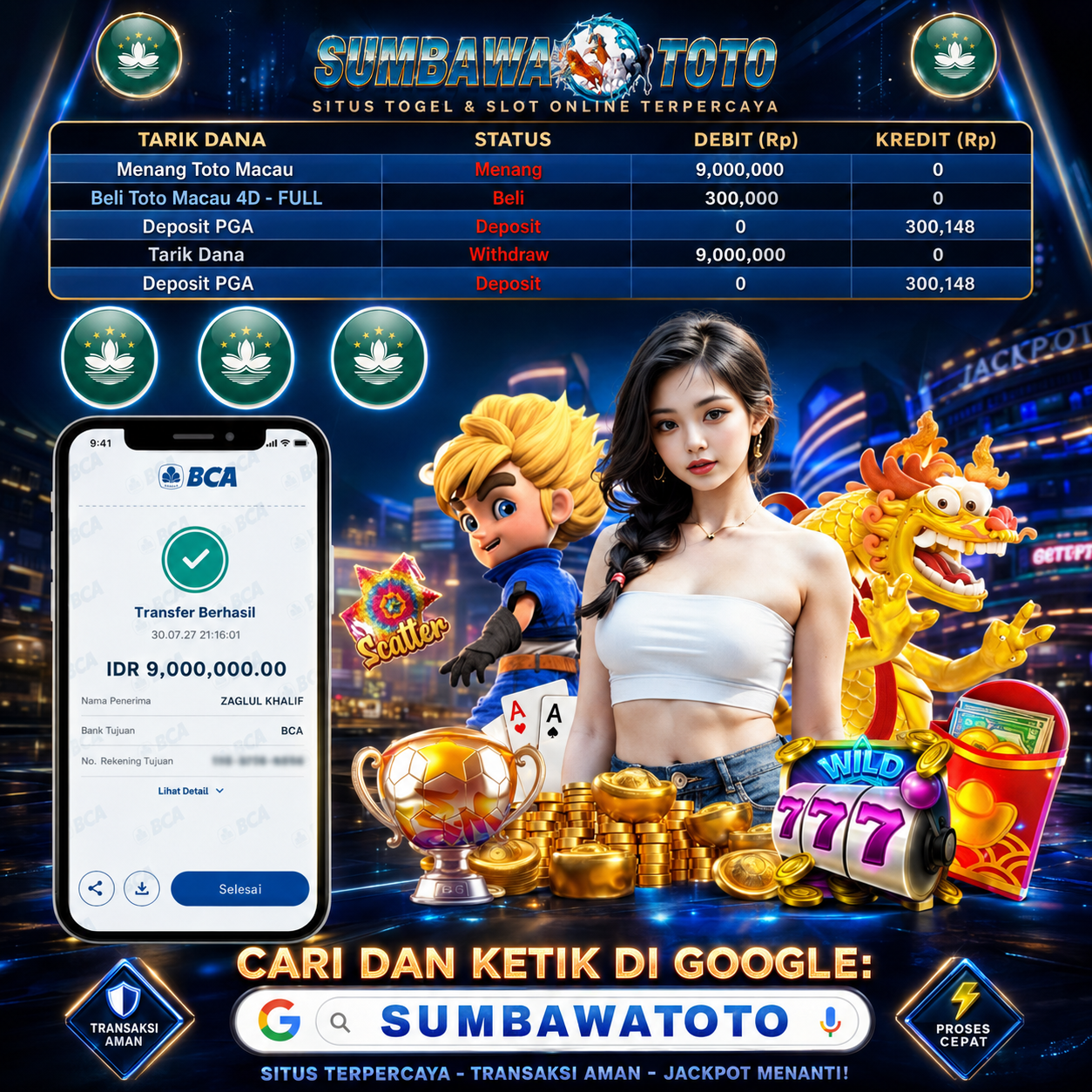 🏆🏆 SELAMAT ATAS JP MACAU NYA 🏆🏆