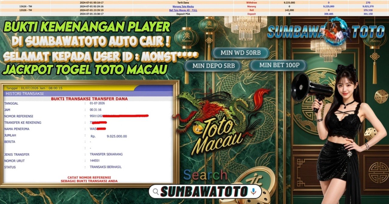 SELAMAT ATAS JP NYA DI TOTOMACAU BOSKU !!