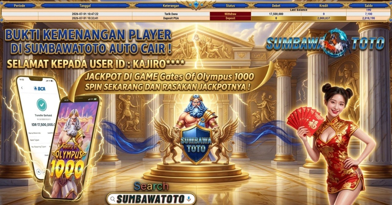 🔥🔥🔥SELAMAT BOSSQU JP DI TOTO MACAU🔥🔥🔥