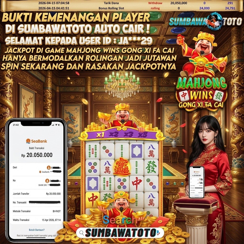 MENANG MAIN DI MAHJONG🔥