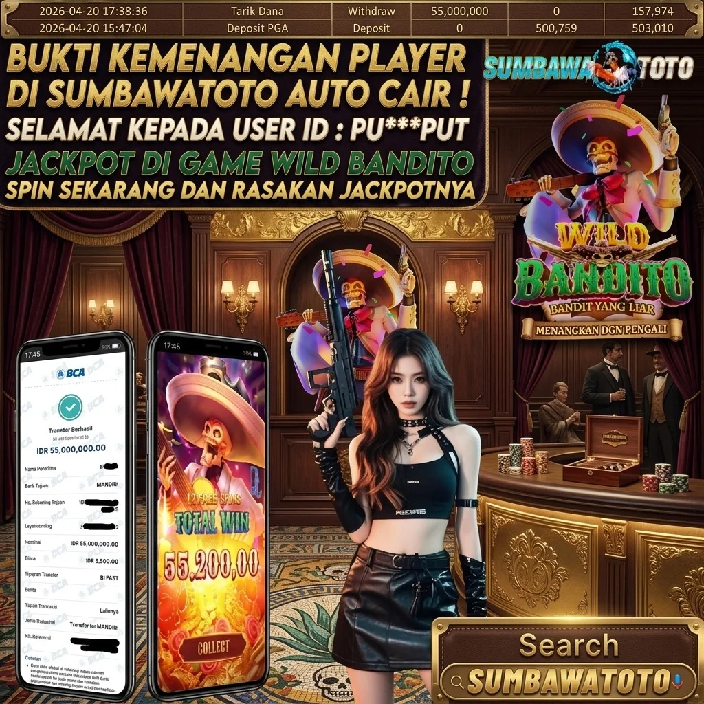 JACKPOT DI GAME PG SOFT WILD BANDITO🔥